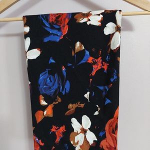 Jules & Leopold black blue orange floral size small skirt